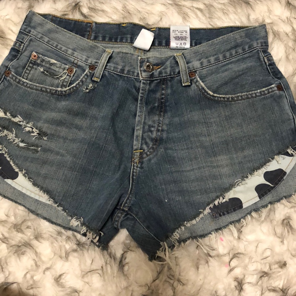 Distressed Lucky Brand Jean Shorts